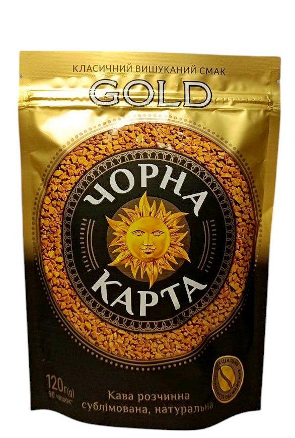 Кава Чорна Карта Gold розчинна 120 г (56982)