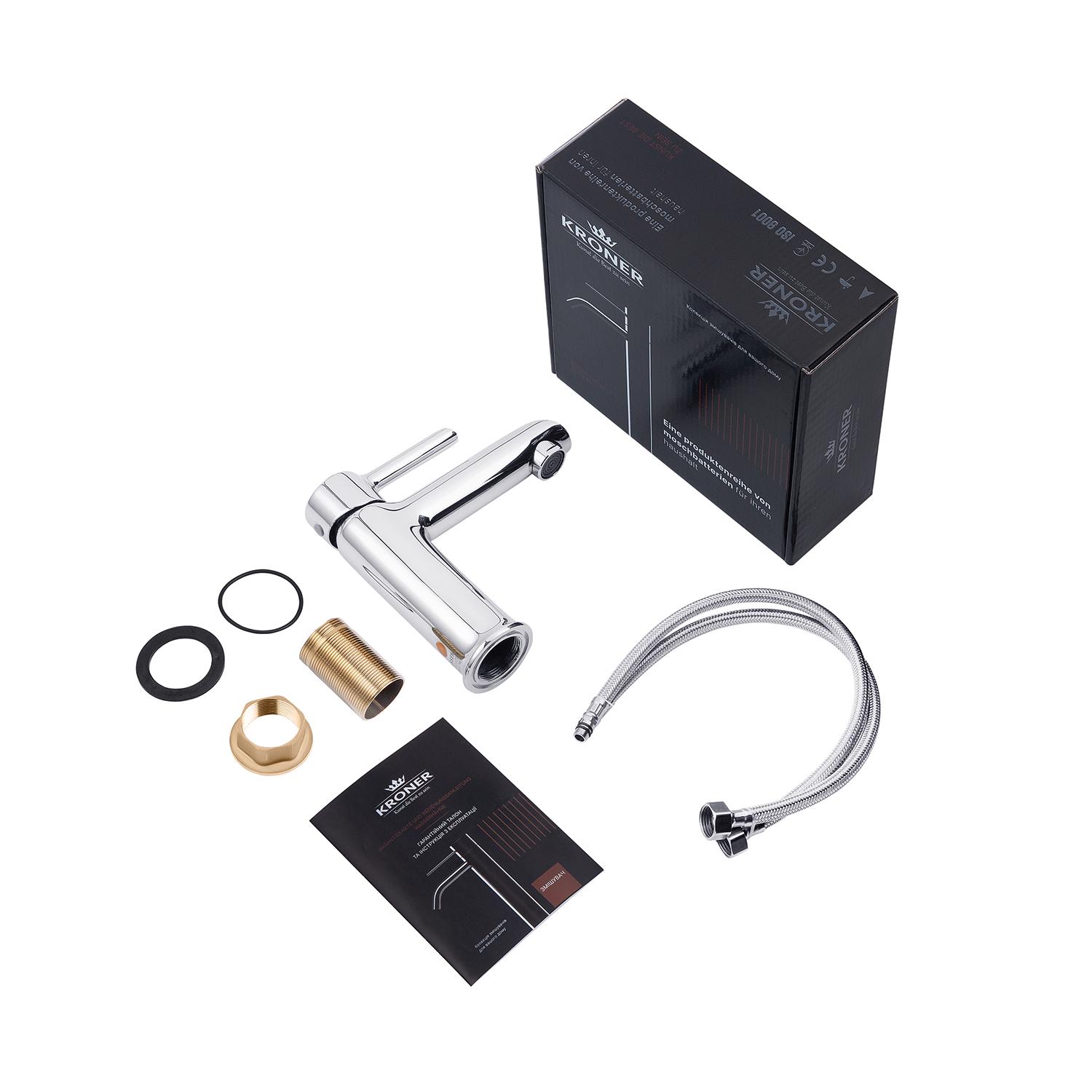 Смеситель-кран для раковины Kroner KRP Essen C010 (KR24321Y) - фото 7 Смеситель-кран для раковины Kroner KRP Essen C010 (KR24321Y) - фото 7