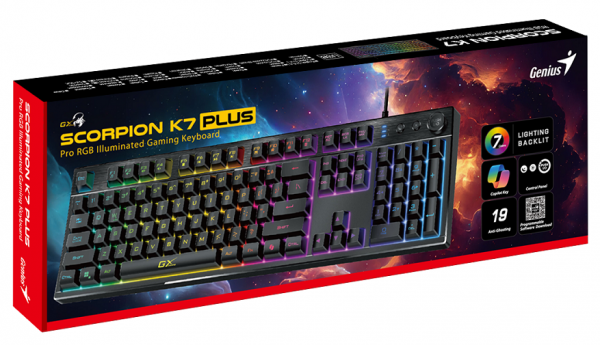 Клавіатура Genius Scorpion K7 Plus UKR Black (31310056404) - фото 5 Клавіатура Genius Scorpion K7 Plus UKR Black (31310056404) - фото 5