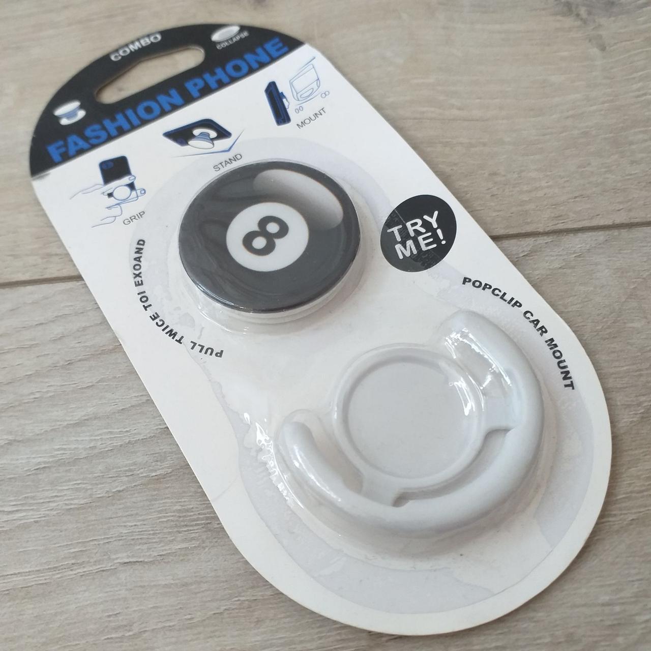 Попсокет держатель Fashion для телефона 3D Шар для боулинга Белый (KG-10517) Попсокет держатель Fashion для телефона 3D Шар для боулинга Белый (KG-10517)