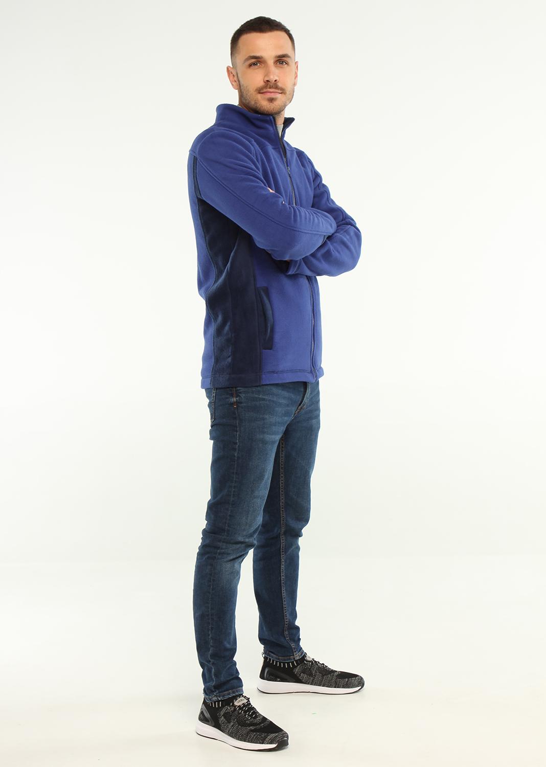 Кофта флисовая мужская 180017 р. 44-46 168-179 см Синий (18001701) - фото 2 Кофта флисовая мужская 180017 р. 44-46 168-179 см Синий (18001701) - фото 2