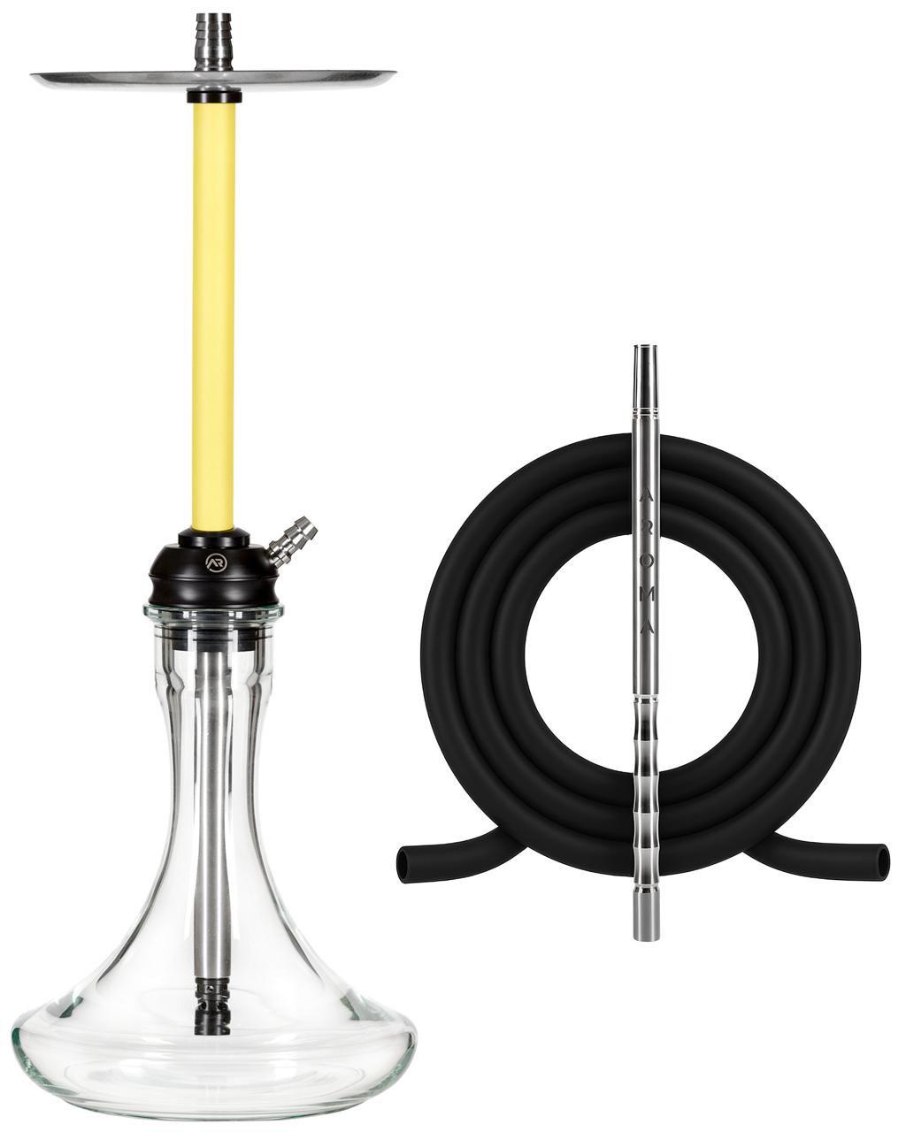 Кальян AROMA Hookah Kilo из нержавеющей стали 55 см Желтый (22723)