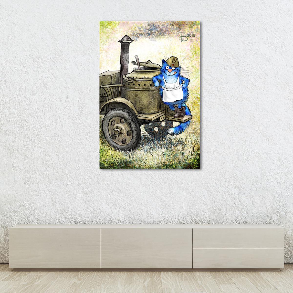 Модульная картина С праздником, служивые! 1 модуль 60x90 см (_rinaz_20181634003)