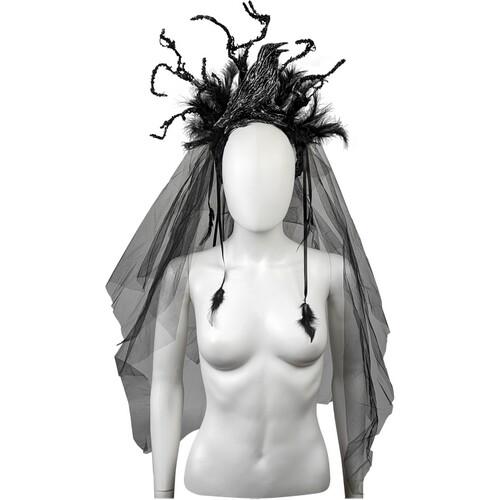 Обруч Леди Ворона Seta Decor 23-642BLK