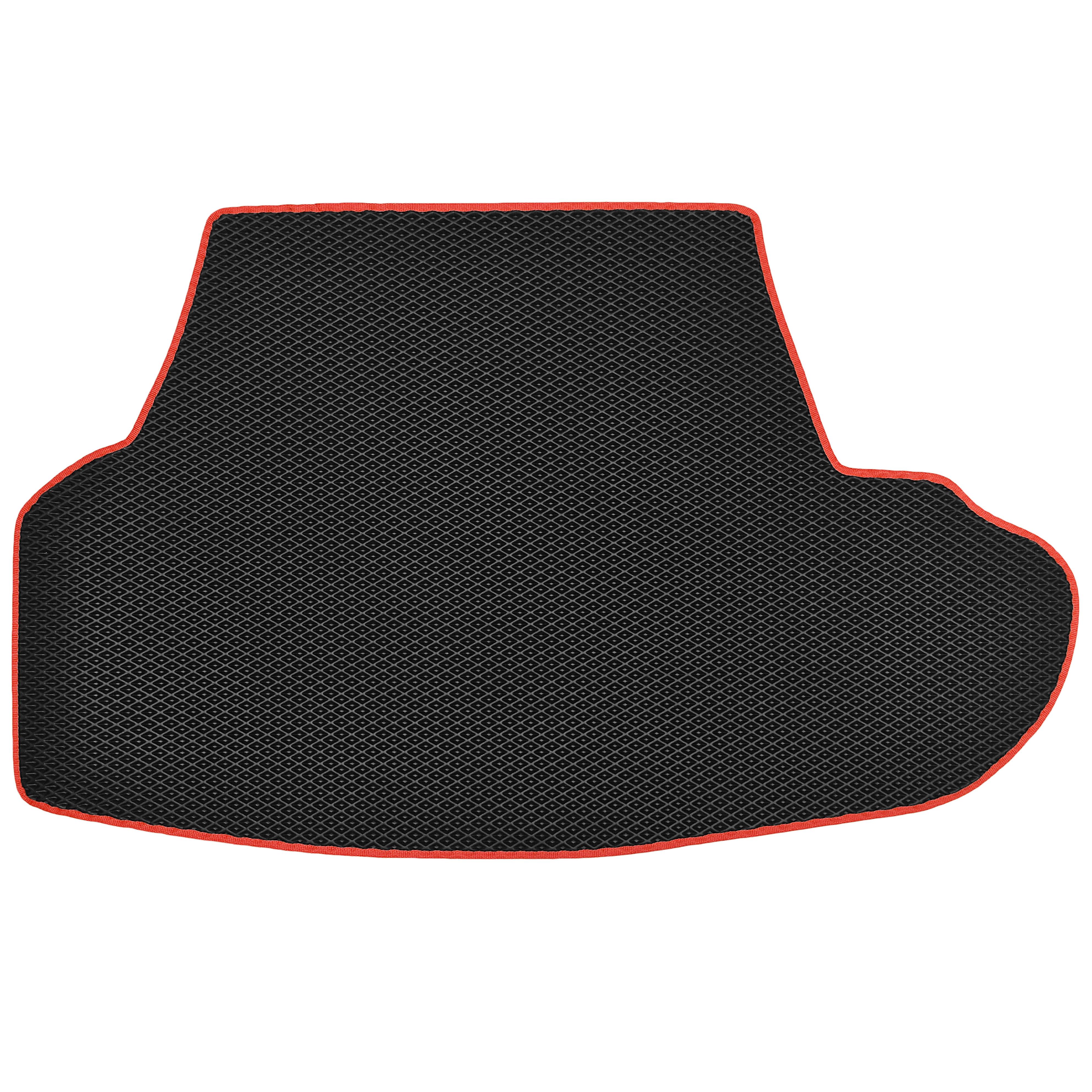 Коврик в багажник для Infiniti Q50 '14-без запаски EVA Черный с красной тесьмой