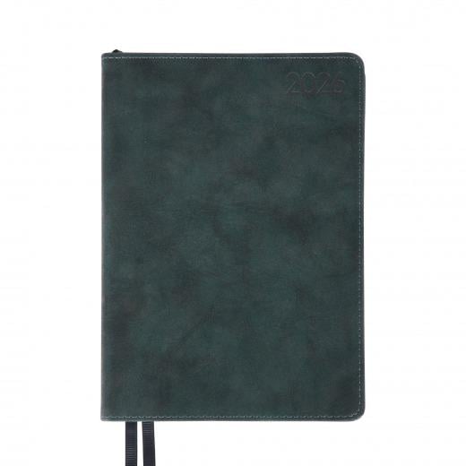 Щоденник датований Leo Planner Case 2026 A5 Темний смарагд (252660)