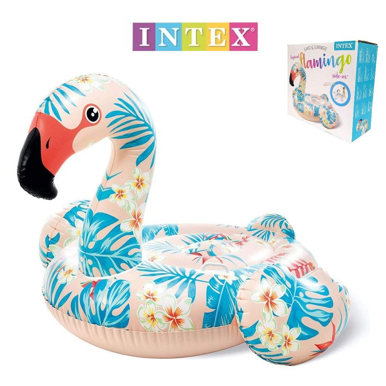 Надувний плотик Intex 57559 Фламінго від 3 років 142х137x97 см (57559) - фото 2 Надувний плотик Intex 57559 Фламінго від 3 років 142х137x97 см (57559) - фото 2