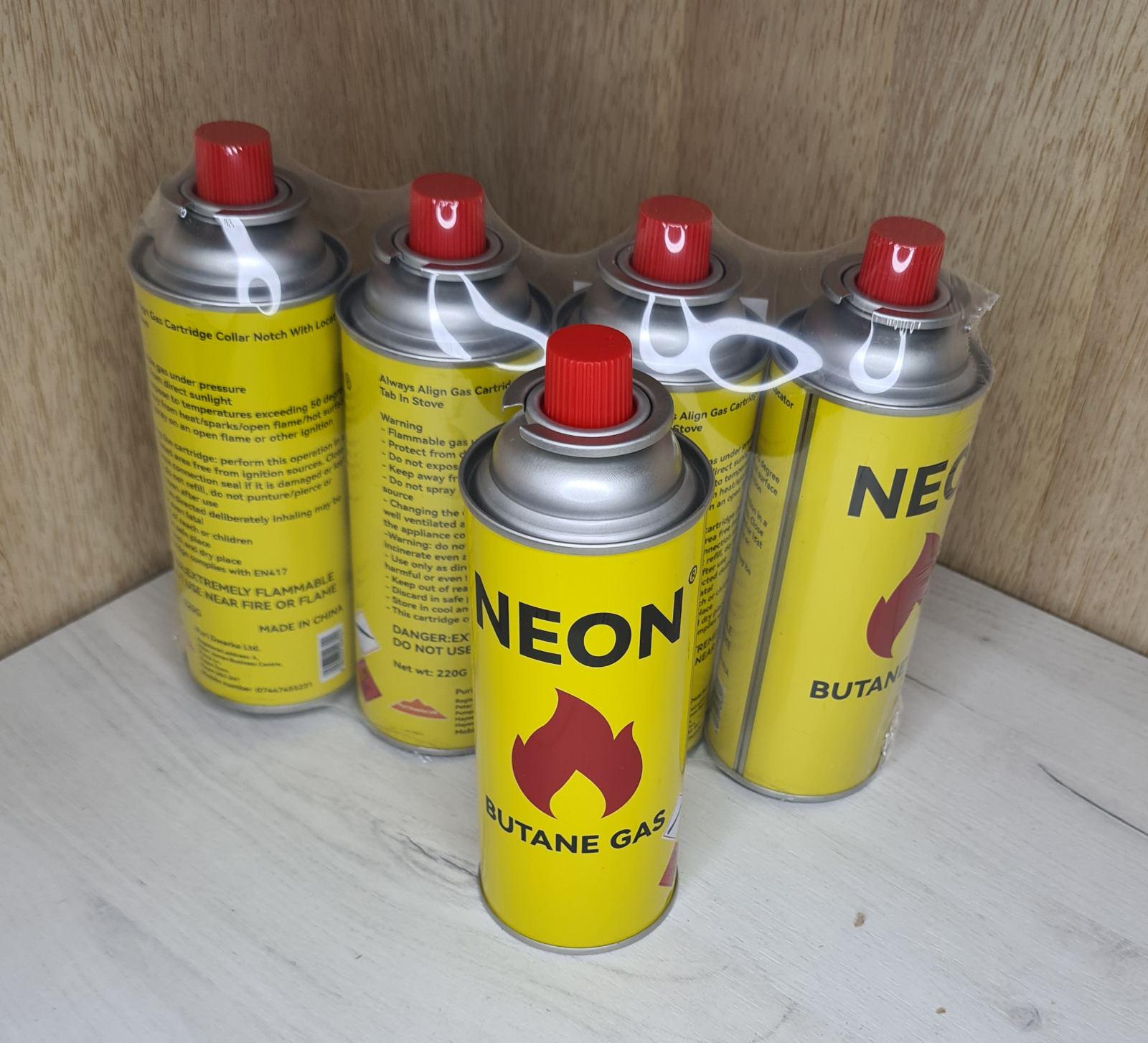 Газовий балон цанговий Neon бутан Євроцоколь 220 г - фото 2 Газовий балон цанговий Neon бутан Євроцоколь 220 г - фото 2