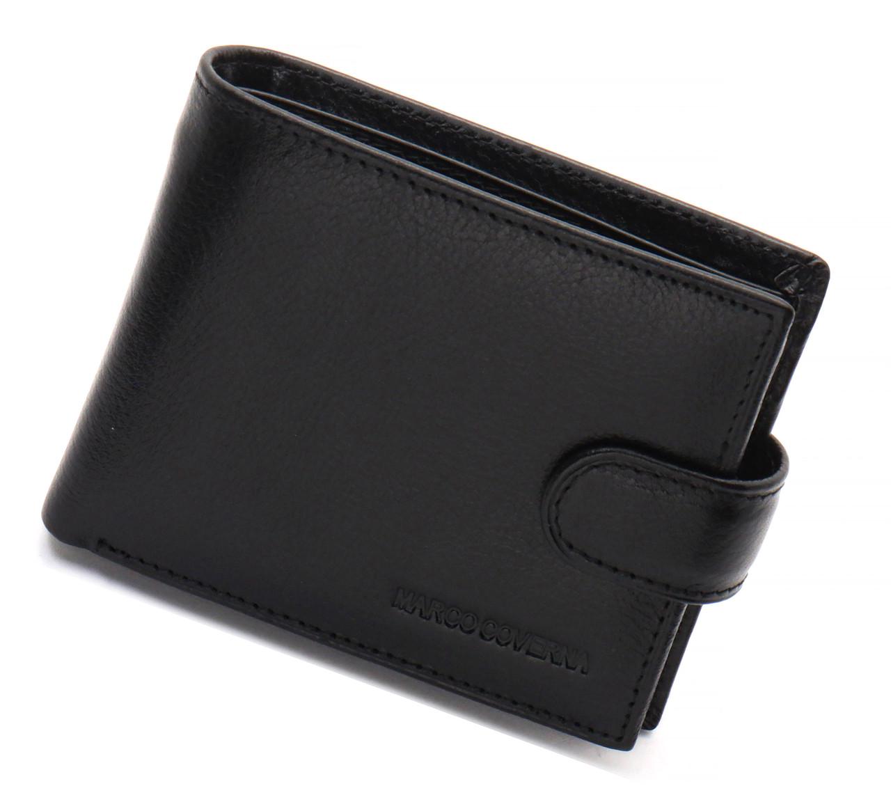 Классическое портмоне Marco Coverna из натуральной кожи Черный (MC-2003Н-1) - фото 3 Классическое портмоне Marco Coverna из натуральной кожи Черный (MC-2003Н-1) - фото 3