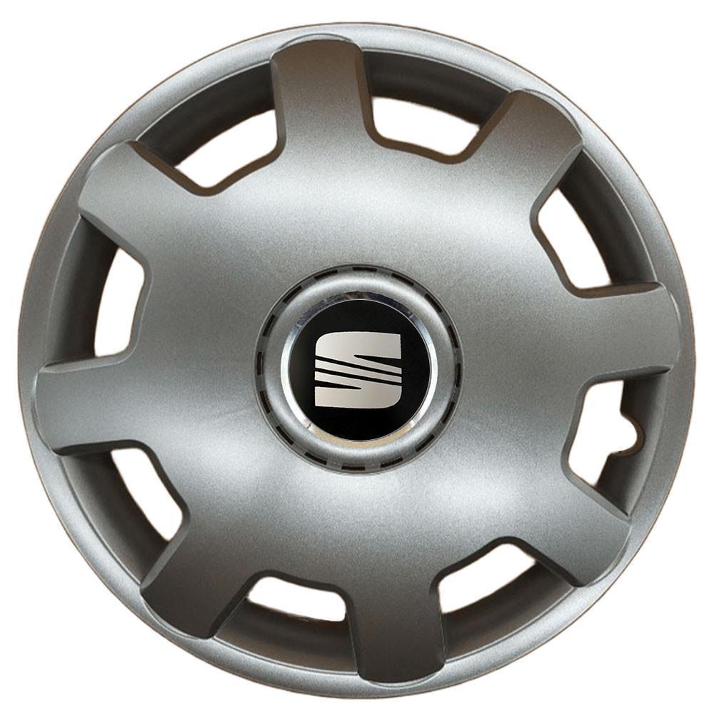 Колпаки SJS 105 с логотипом Seat 4 шт. R13 Серебряный (2789080613)