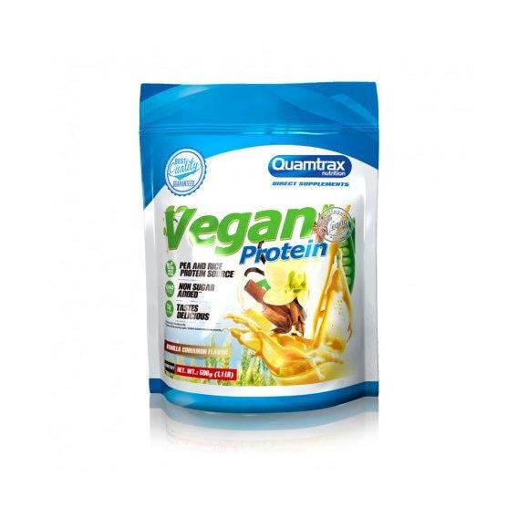 Протеин Quamtrax Vegan Protein 500 г 16 порций Vanilla Cinnamon