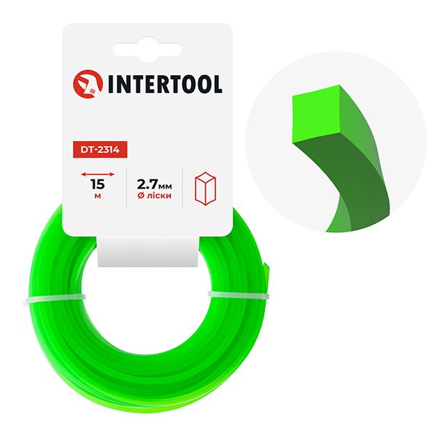Леска для триммера квадратная 2,7 мм x 15 м
