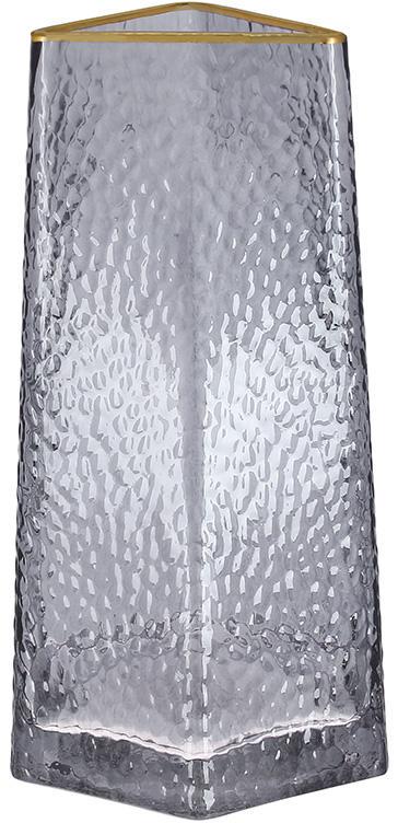 Ваза стеклянная Старинный Элегант 13х22 см дымчатый Серый