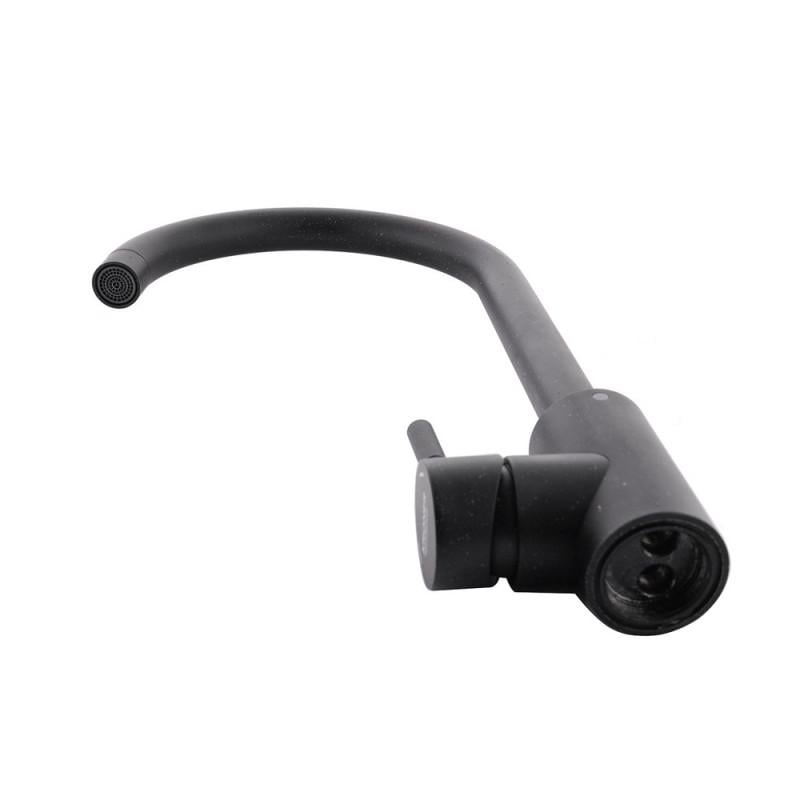 Смеситель Kroner KRP Edelstahl Klassisch-SCH035 Черный матовый (1854990945) - фото 5