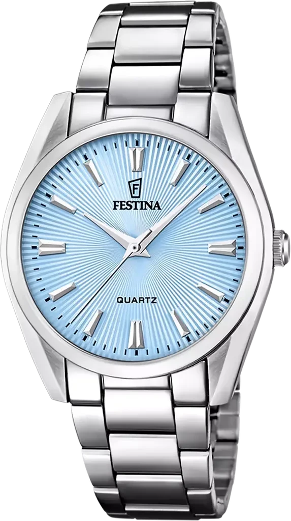 Наручные часы женские Festina F20622/P Alegria со стальным корпусом WR 50 м и голубым циферблатом Наручные часы женские Festina F20622/P Alegria со стальным корпусом WR 50 м и голубым циферблатом