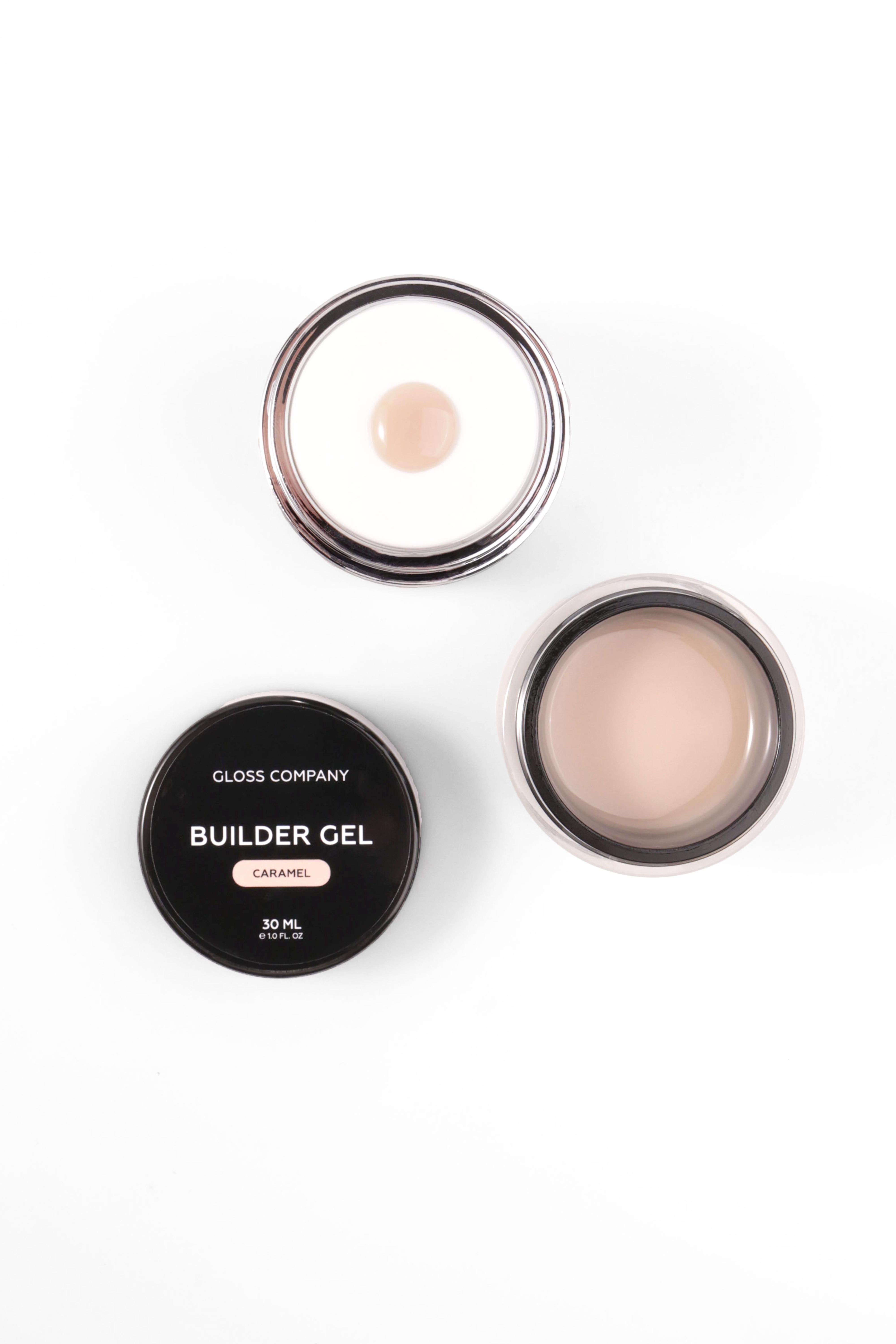 Однофазный гель для наращивания и моделирования ногтей GLOSS COMPANY Builder Gel Caramel с помпой 30 мл (93653)