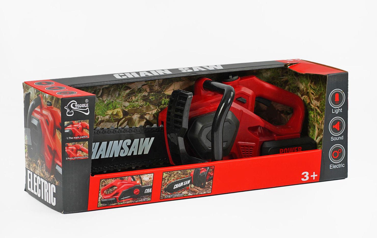 Набор пила игровая Chain Saw на батарейках/звук/подсветка Red (149766) - фото 2