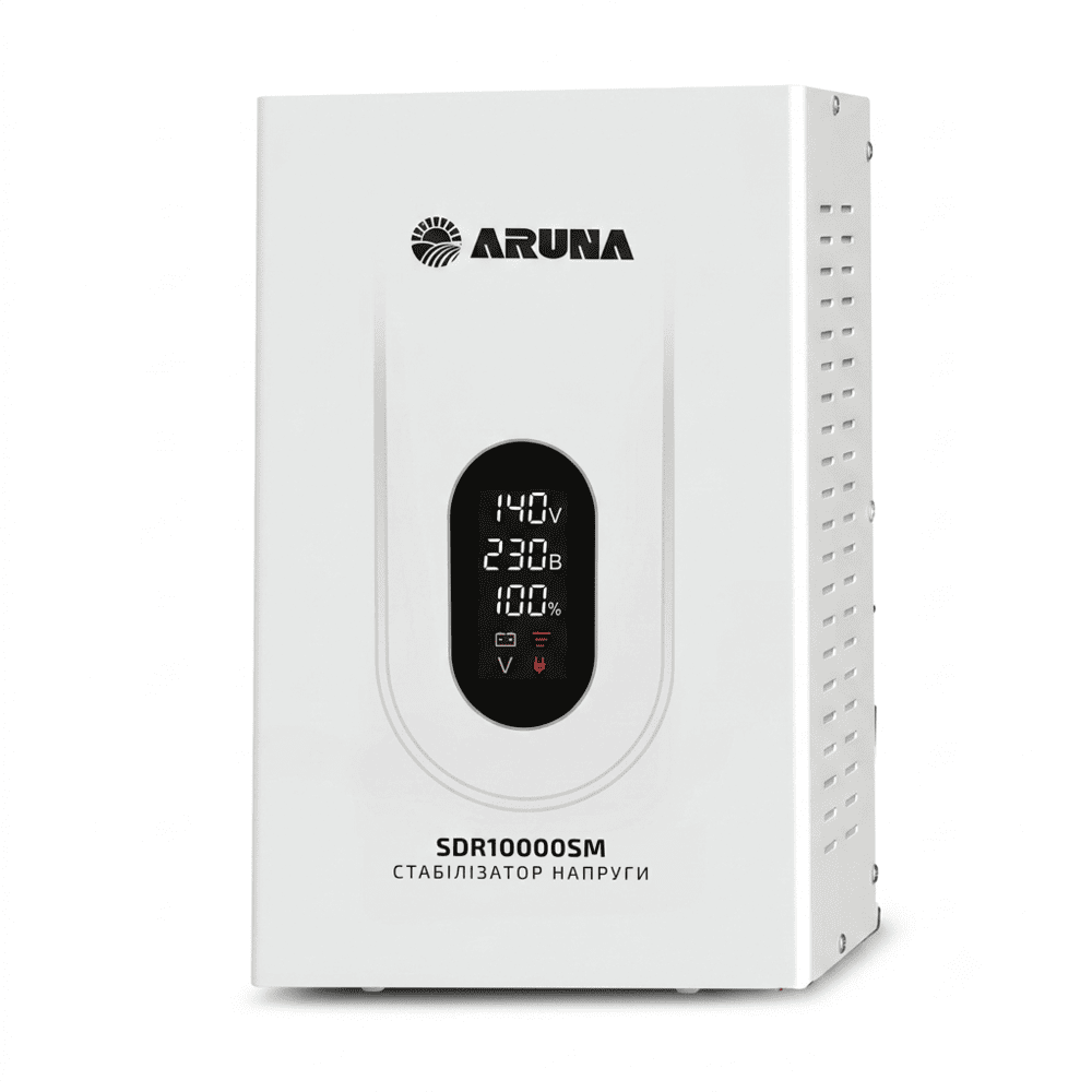 Стабілізатор напруги симісторний Aruna SDR 10000 SM (2200000118745) Стабілізатор напруги симісторний Aruna SDR 10000 SM (2200000118745)