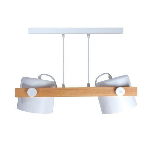 Подвесной светильник ETRON 1-EDR-7411 UrbanWood E27 2x40 Вт Натуральный/Белый (36373) - фото 1 Подвесной светильник ETRON 1-EDR-7411 UrbanWood E27 2x40 Вт Натуральный/Белый (36373) - фото 1