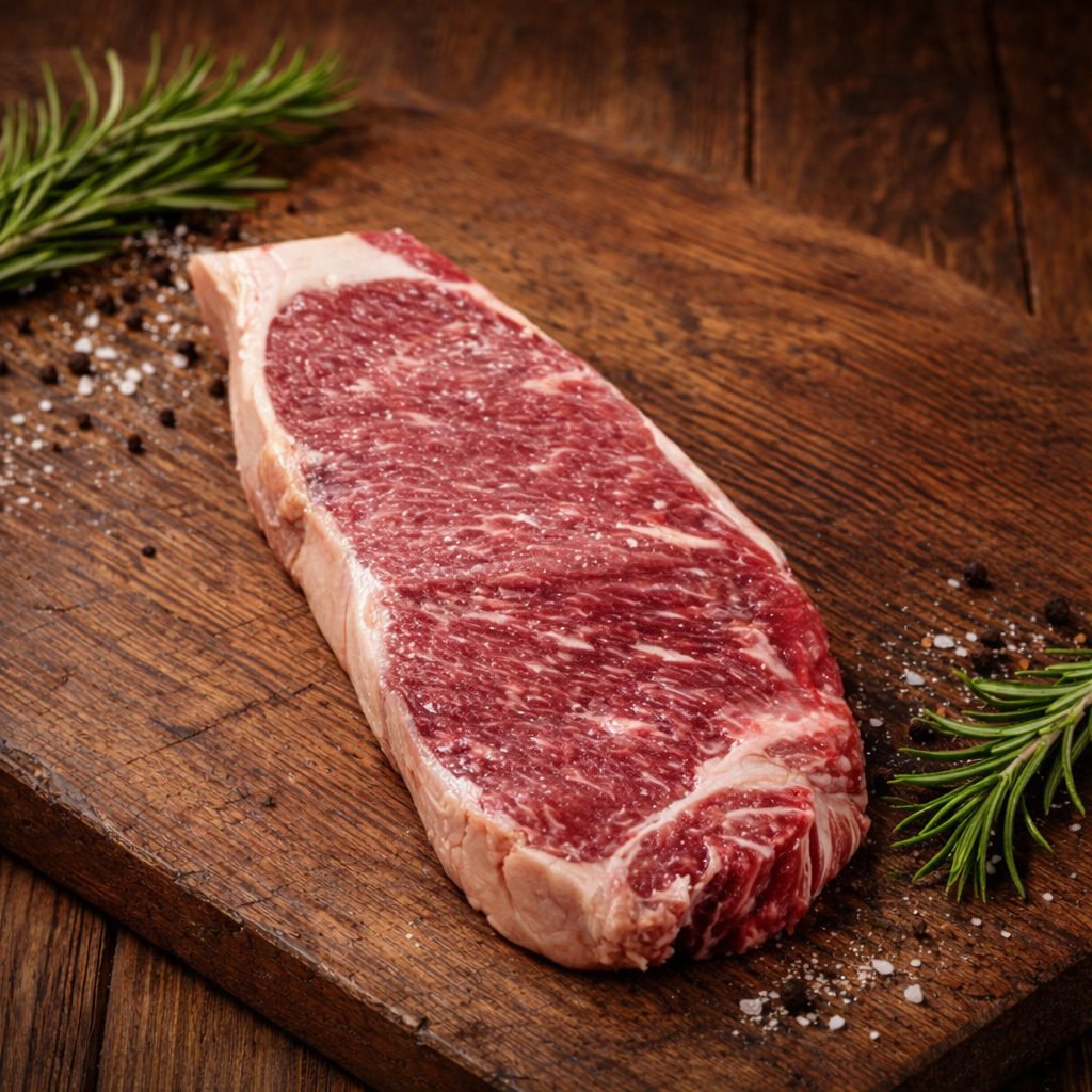 Стейк Нью-Йорк без кости 350 г, сухая выдержка 21 день