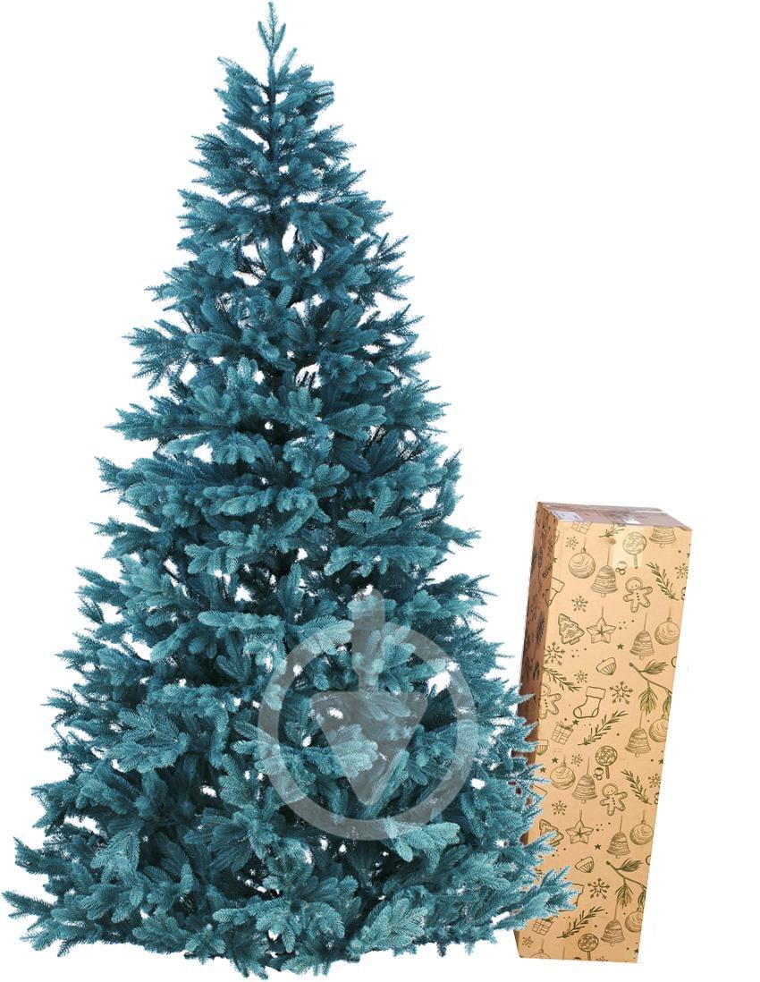 Штучна ялинка Преміум лита 2,5 м на металевій підставці Блакитний (Прем.Г-250)