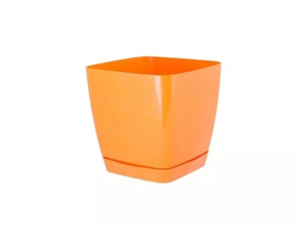 Горшок для цветов Form-Plastic Тоскана квадратный 1,7 л 13х12 см Оранжевый