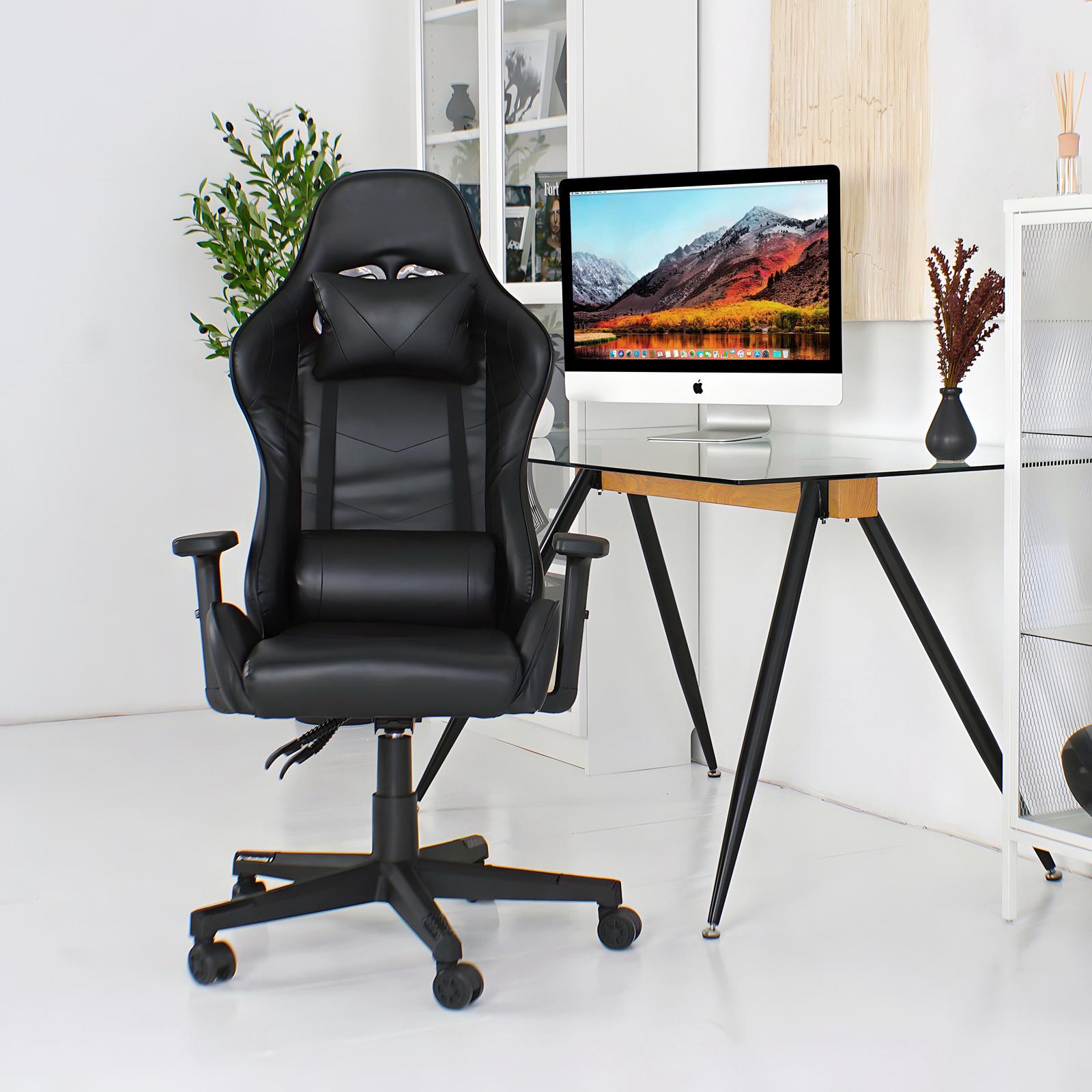 Крісло ігрове комп'ютерне для офісу та дому 4Points XT з подушками Чорний (40043) - фото 4 Крісло ігрове комп'ютерне для офісу та дому 4Points XT з подушками Чорний (40043) - фото 4