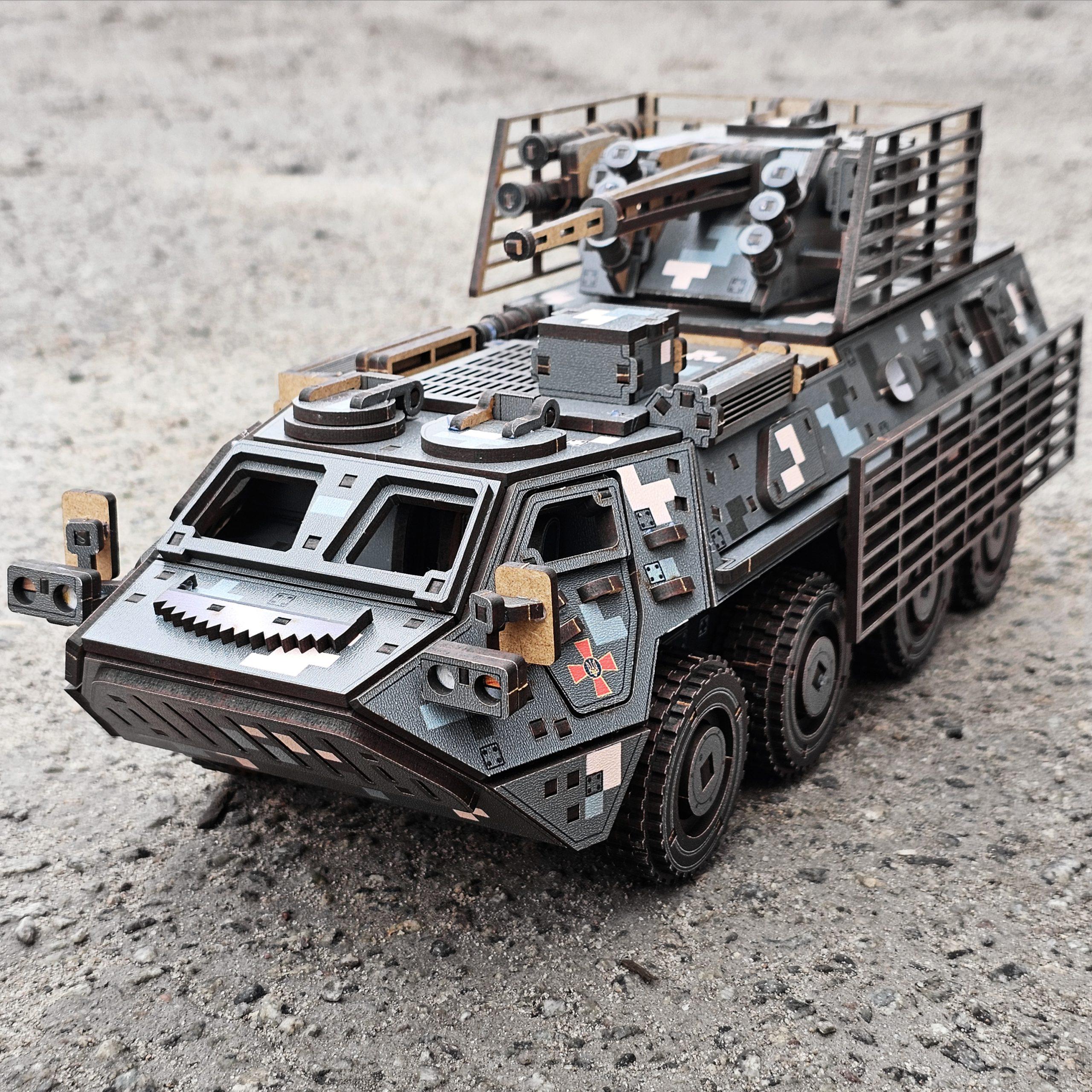 Конструктор дерев'яний THEGRAVIX БТР-4 БУЦЕФАЛ (04311) - фото 6 Конструктор дерев'яний THEGRAVIX БТР-4 БУЦЕФАЛ (04311) - фото 6