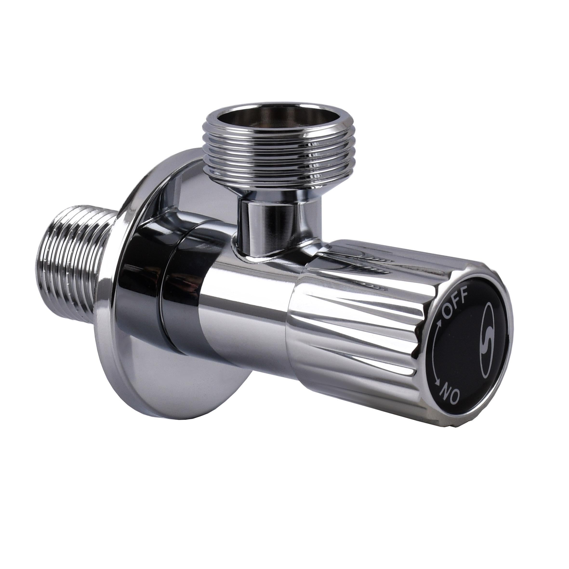 Кран угловой керамика Solomon EXCLUSIVE 1/2”X3/4” 989 1 шт. хром (000029588)