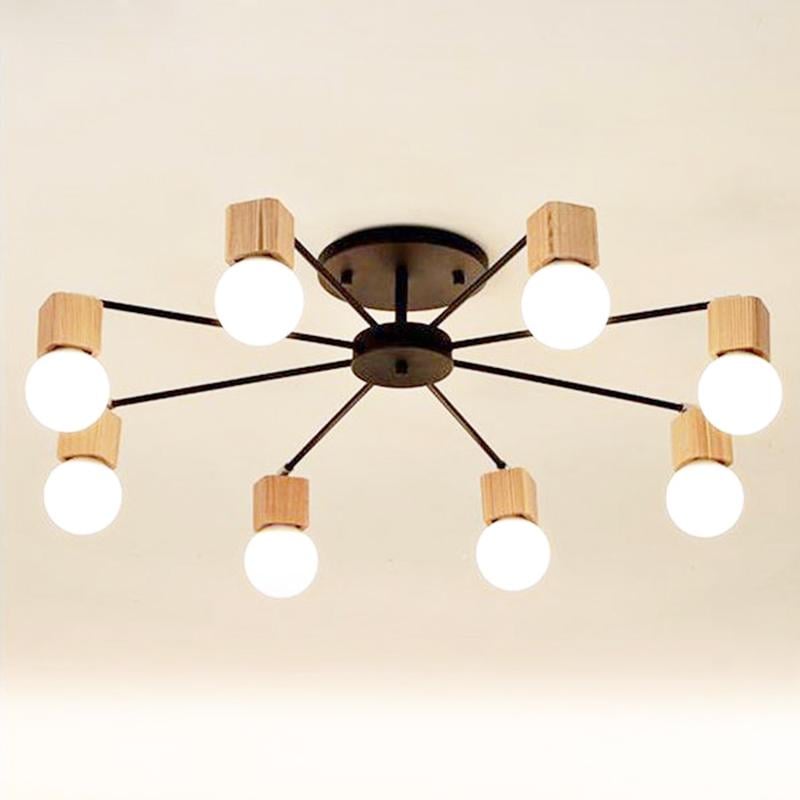 Люстра в скандинавському стилі Retro-8 Чорний