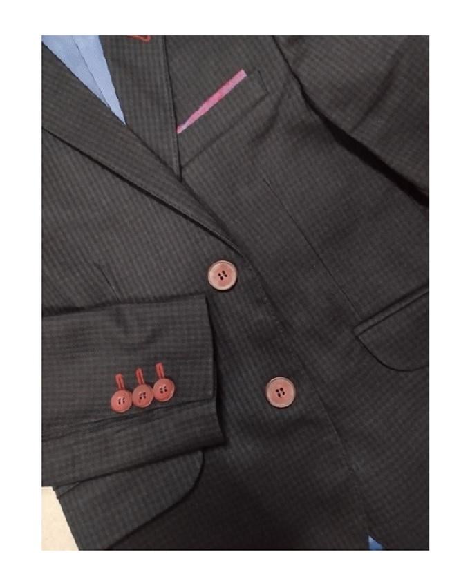 Костюм школьный для мальчика Suzie двойка пиджак и брюки в клетку 128 см Синий (300902_128) - фото 5 Костюм школьный для мальчика Suzie двойка пиджак и брюки в клетку 128 см Синий (300902_128) - фото 5