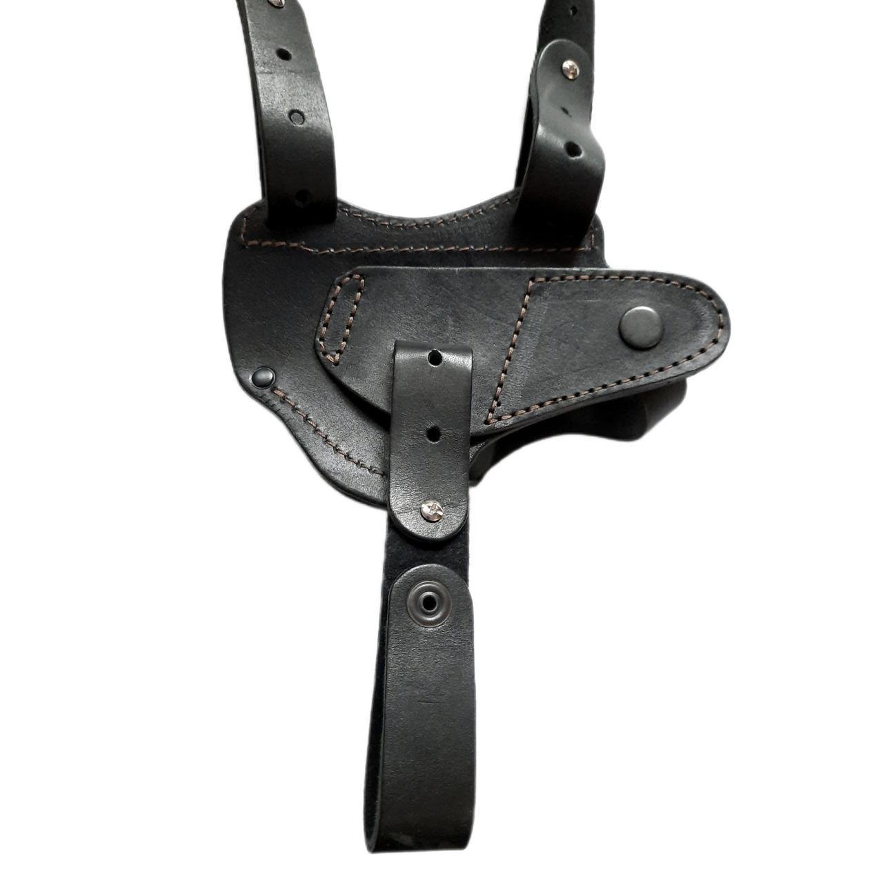 Кобура двусторонняя ПМ формованная с чехлами под магазин и наручники Черный (1839053781) - фото 6 Кобура двусторонняя ПМ формованная с чехлами под магазин и наручники Черный (1839053781) - фото 6