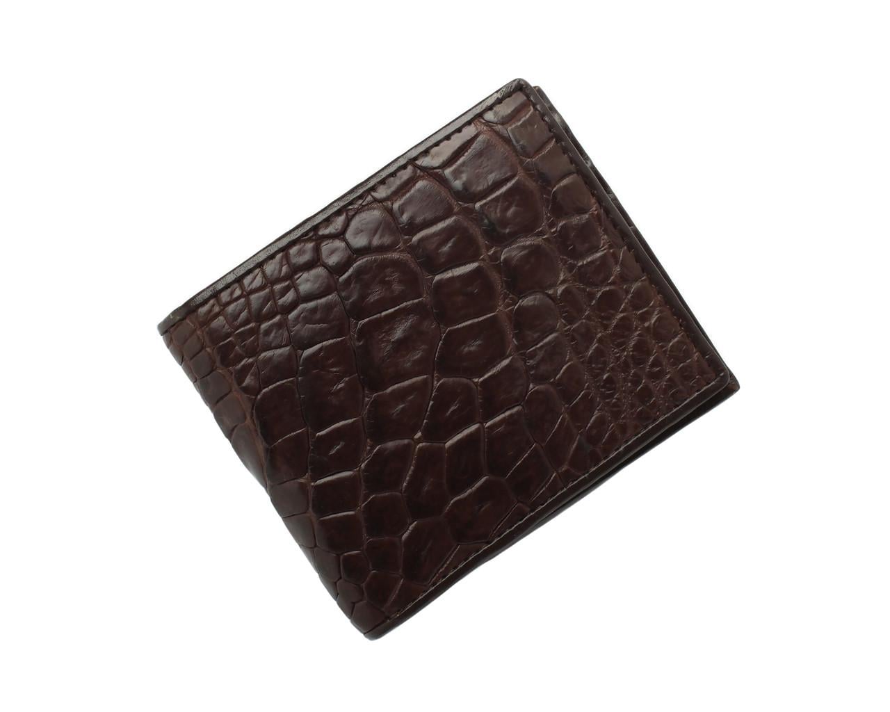 Кошелек Ekzotic Leather из кожи крокодила Коричневый (cw34_4)