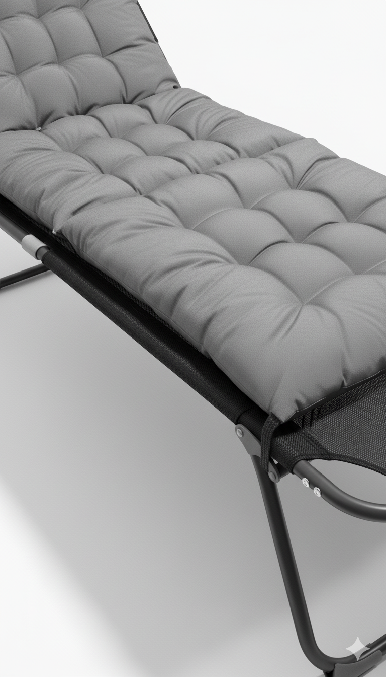 Лежак ZRL007 Черный (29702336) - фото 3