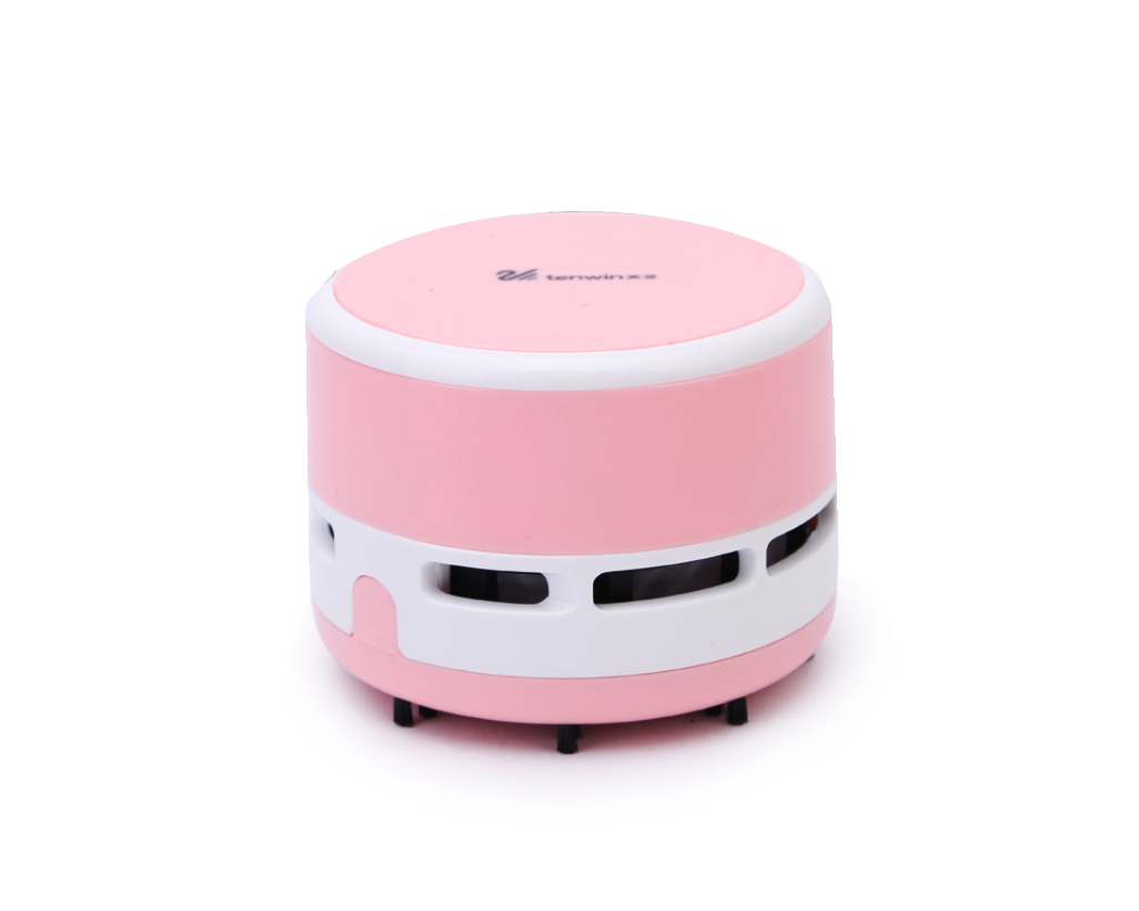 Настільний міні-пилосос SUNROZ Mini Vacuum Cleaner портативний пиловловлювач Рожевий (SUN1225)