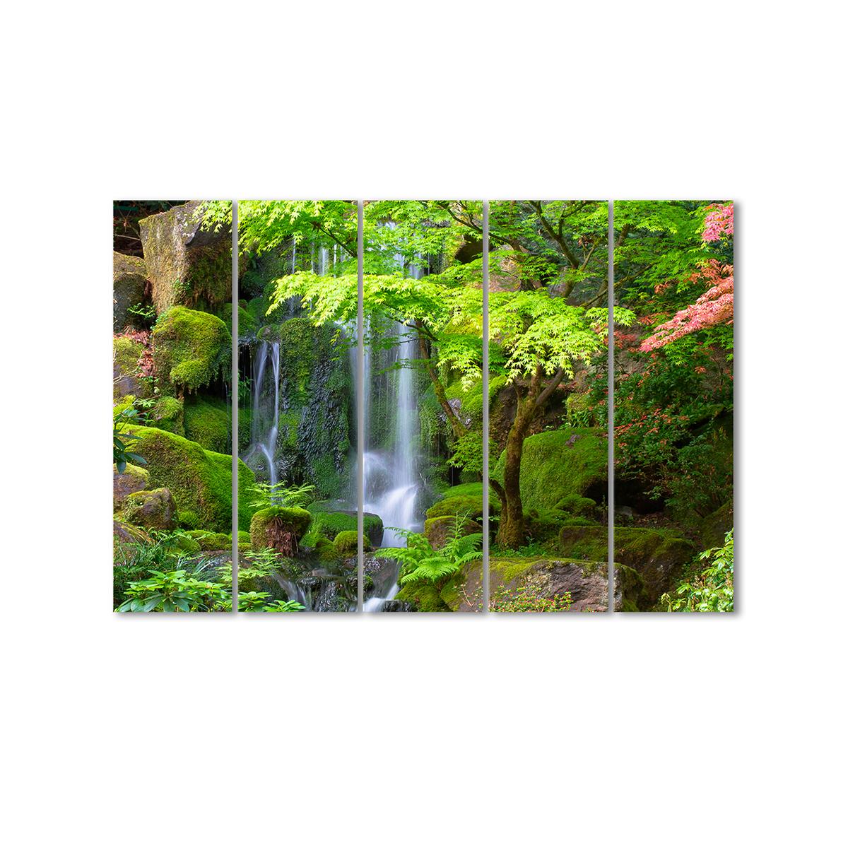 Картина модульная Вашингтон-парк водопад 5 модулей 80x120 см