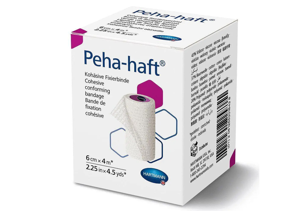 Бинт когезивный фиксирующий Peha-haft 6 см х 4 м (COM13324)
