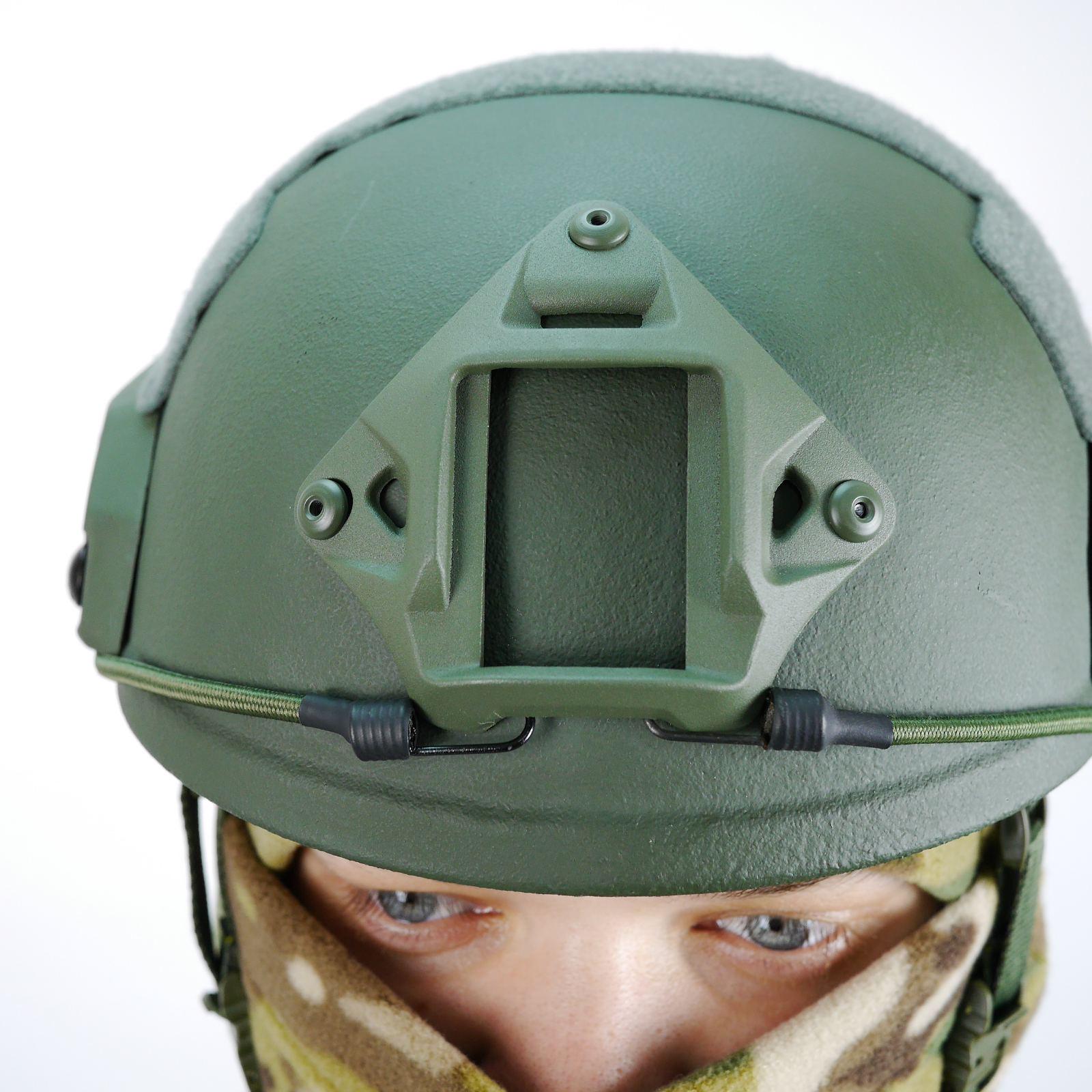 Шолом балістичний FAST Helmet 1 клас захисту ДСТУ рівня NIJ IIIA Olive - фото 3