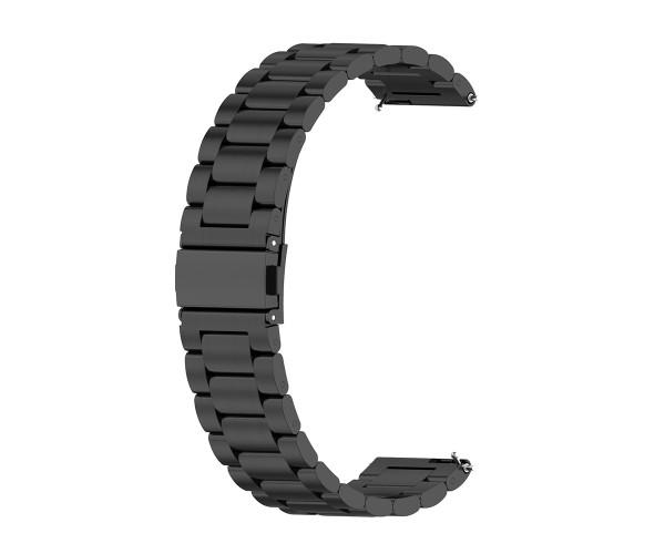 Ремешок металлический Metal Classic для Garmin Forerunner 265S Черный