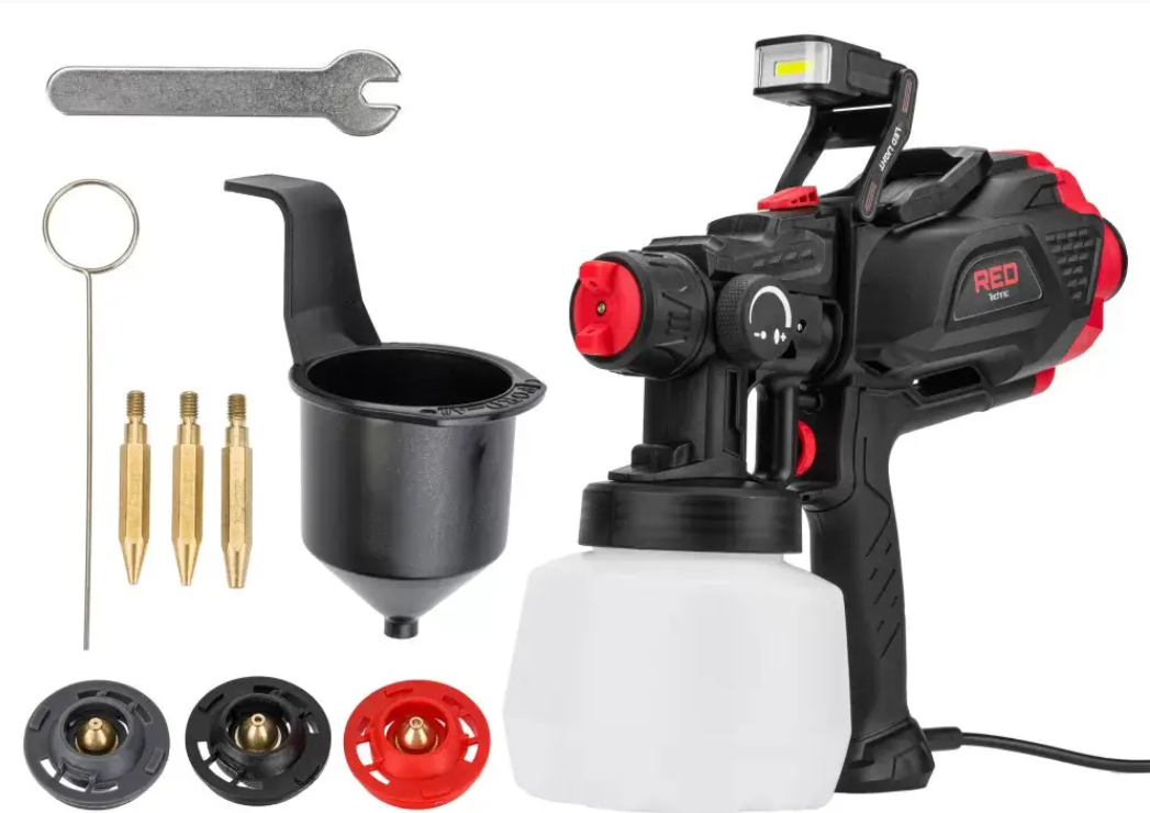 Краскопульт электрический Red Technic RTPDM0020 2538505295 650 Вт HVLP 1200 мл 32 000 об/мин Краскопульт электрический Red Technic RTPDM0020 2538505295 650 Вт HVLP 1200 мл 32 000 об/мин