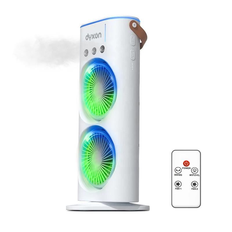 Вентилятор подвійний DYXON MEGAFAN 1001 зі зволоженням акумуляторний White (DXNDFNMGFN1001W) - фото 6 Вентилятор подвійний DYXON MEGAFAN 1001 зі зволоженням акумуляторний White (DXNDFNMGFN1001W) - фото 6