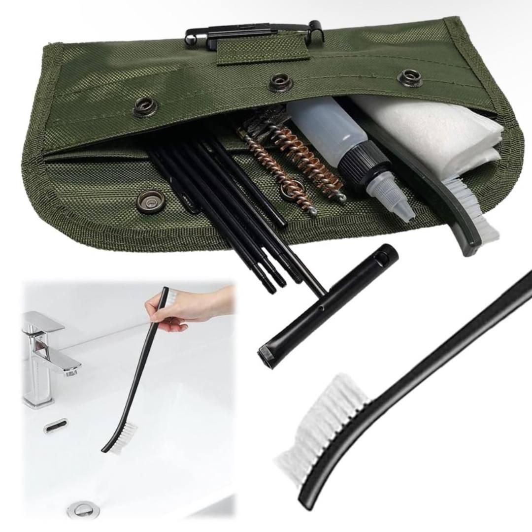 Набір для чищення автомата Mil-Tec калібр 5,56 7,62 зі сталі/латуні/пластику з нейлоновим мішком (2437002579) - фото 6