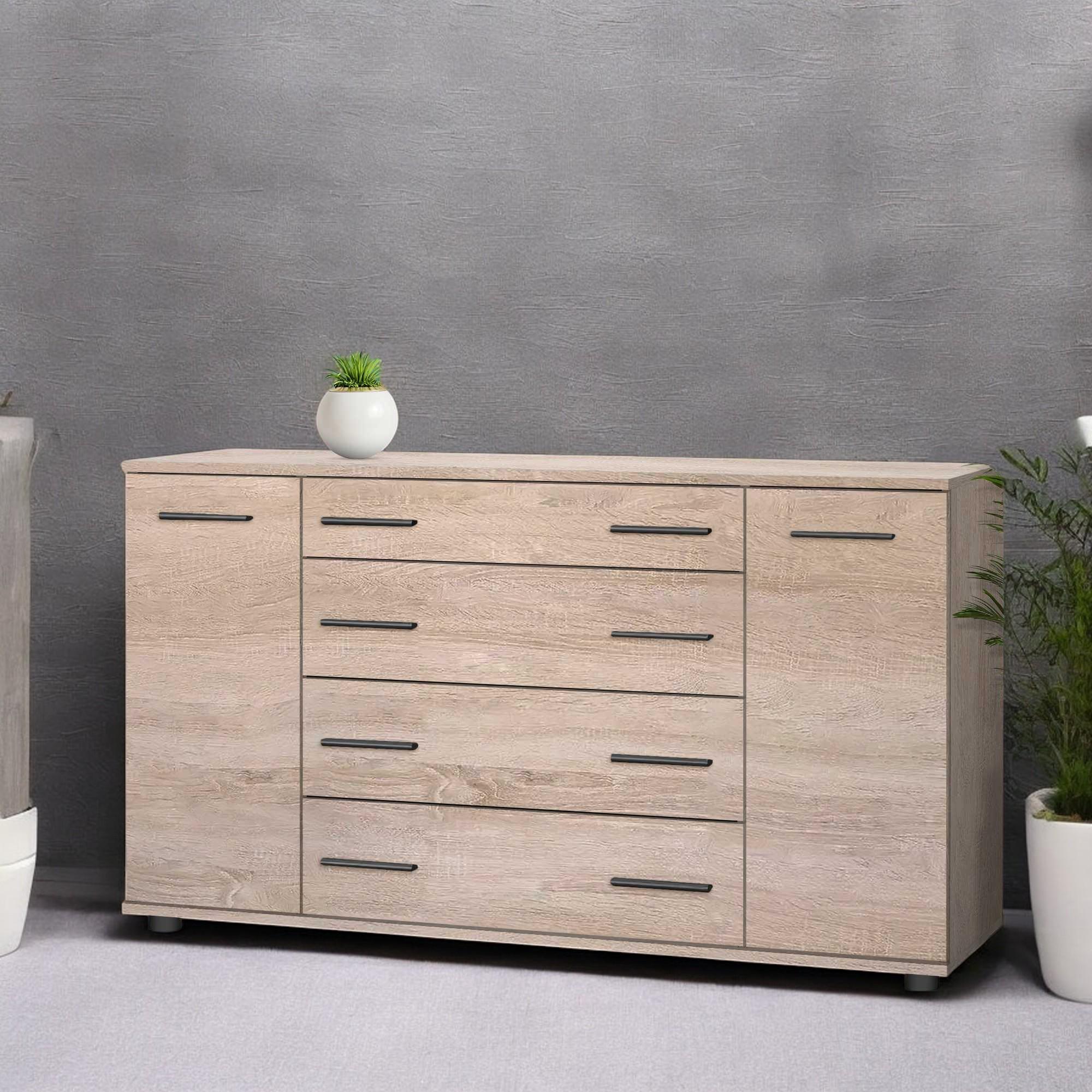 Комод большой для вещей в спальню и гостиную Дуб Сонома (О-4б) - фото 2 Комод большой для вещей в спальню и гостиную Дуб Сонома (О-4б) - фото 2