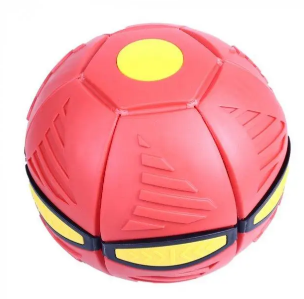 Игровой мячик-трансформер Flat Ball Disc складной Красный Игровой мячик-трансформер Flat Ball Disc складной Красный