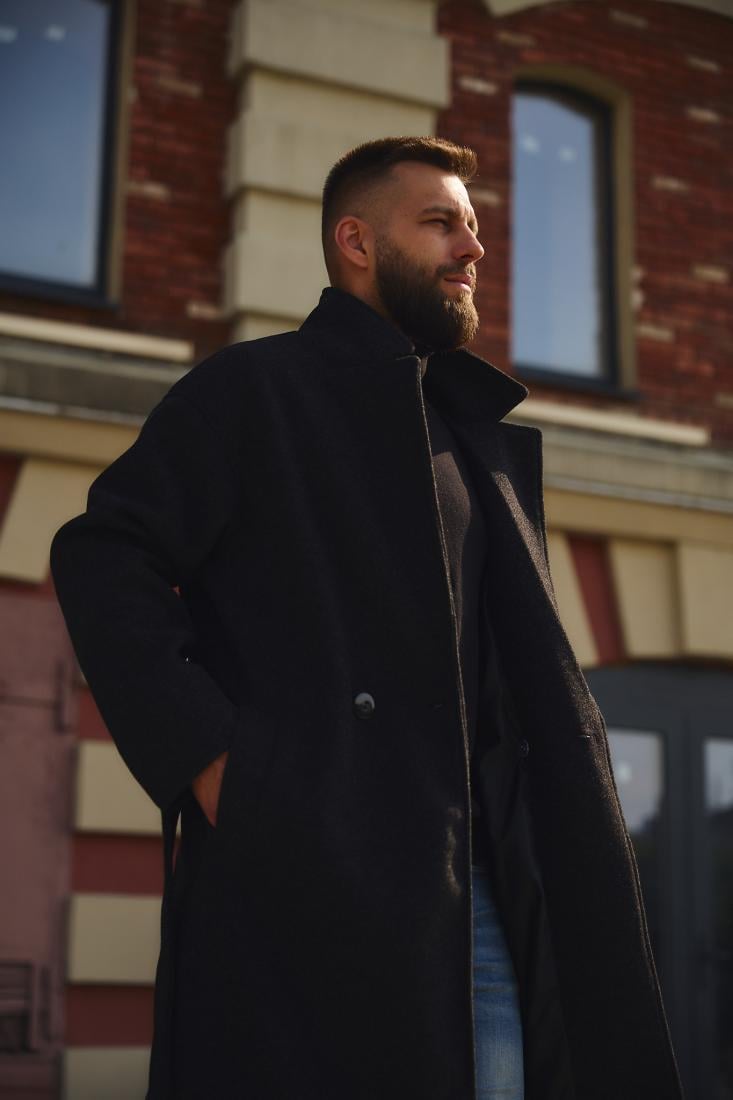 Пальто 77-003 S/M Чорний (33926)