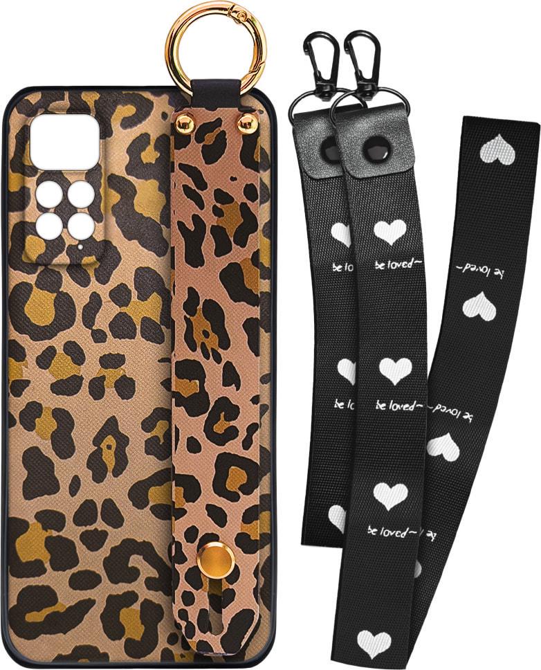 Чехол SHLab Xiaomi Redmi Note 11 Leopard + два ремешка с карабином (32154)