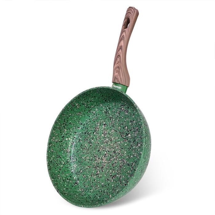 Сковорода вок Fissman Malachite 12 см алюміній Зелений (2662180)