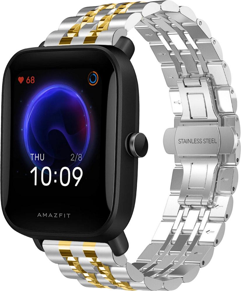 Браслет металлический Spinye Line для Amazfit Bip U Pro Silver Gold (29031-67)