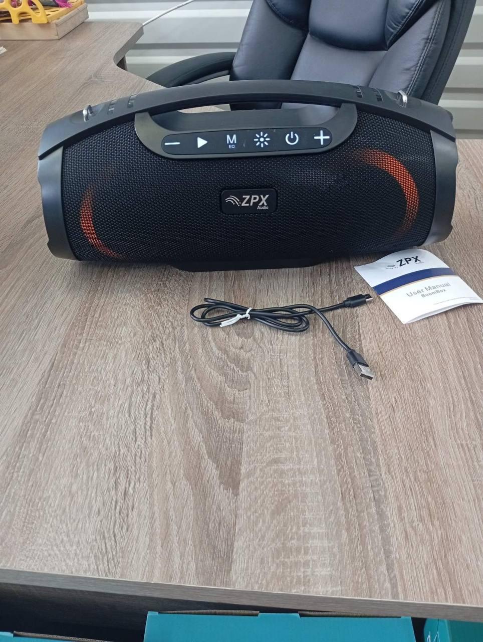 ᐉ Портативная колонка ZPX Boombox LED подсветка (ZX-8821