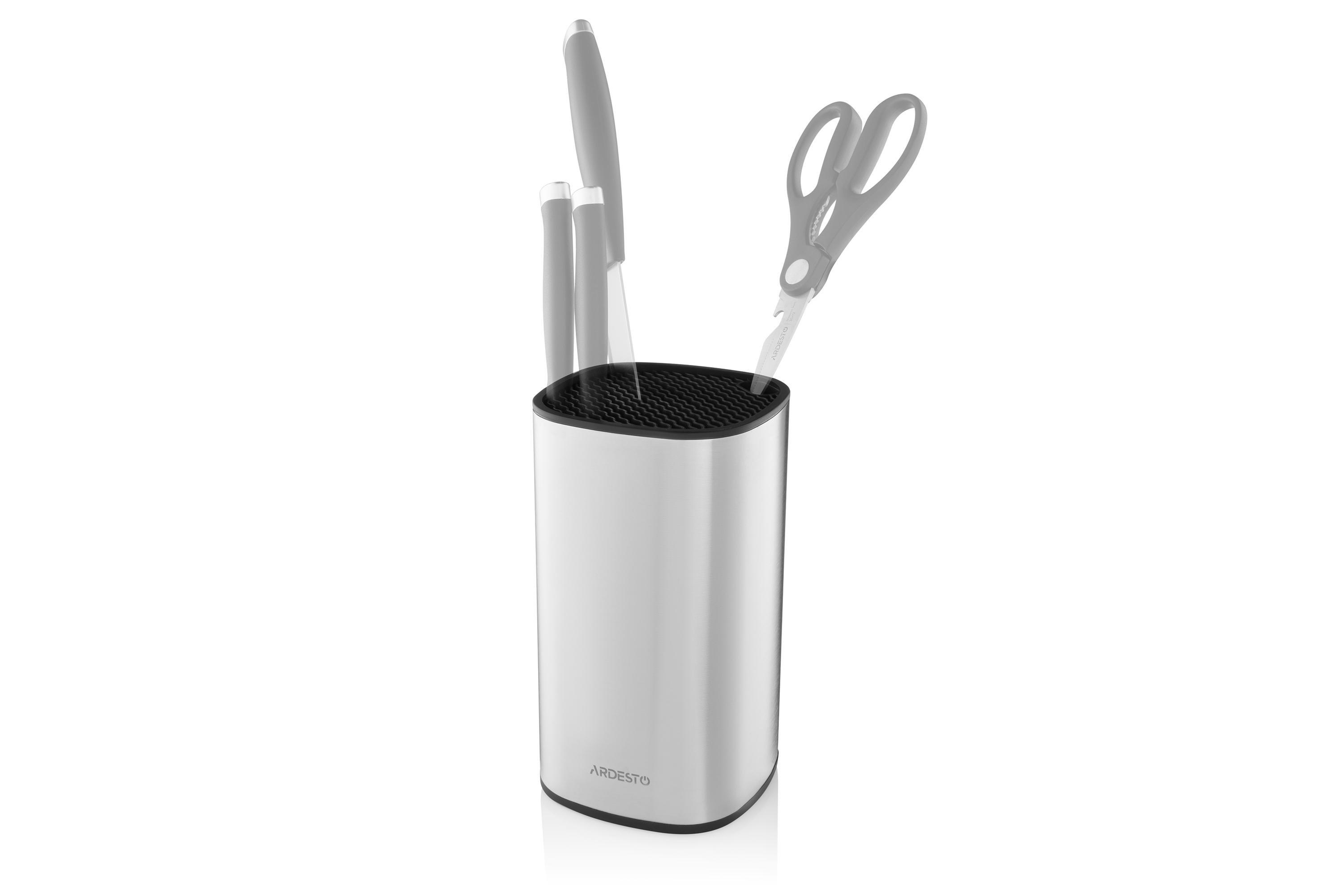 Бревно для ножей Ardesto Gemini 22 см Нержавеющая сталь (30372700) - фото 3 Бревно для ножей Ardesto Gemini 22 см Нержавеющая сталь (30372700) - фото 3